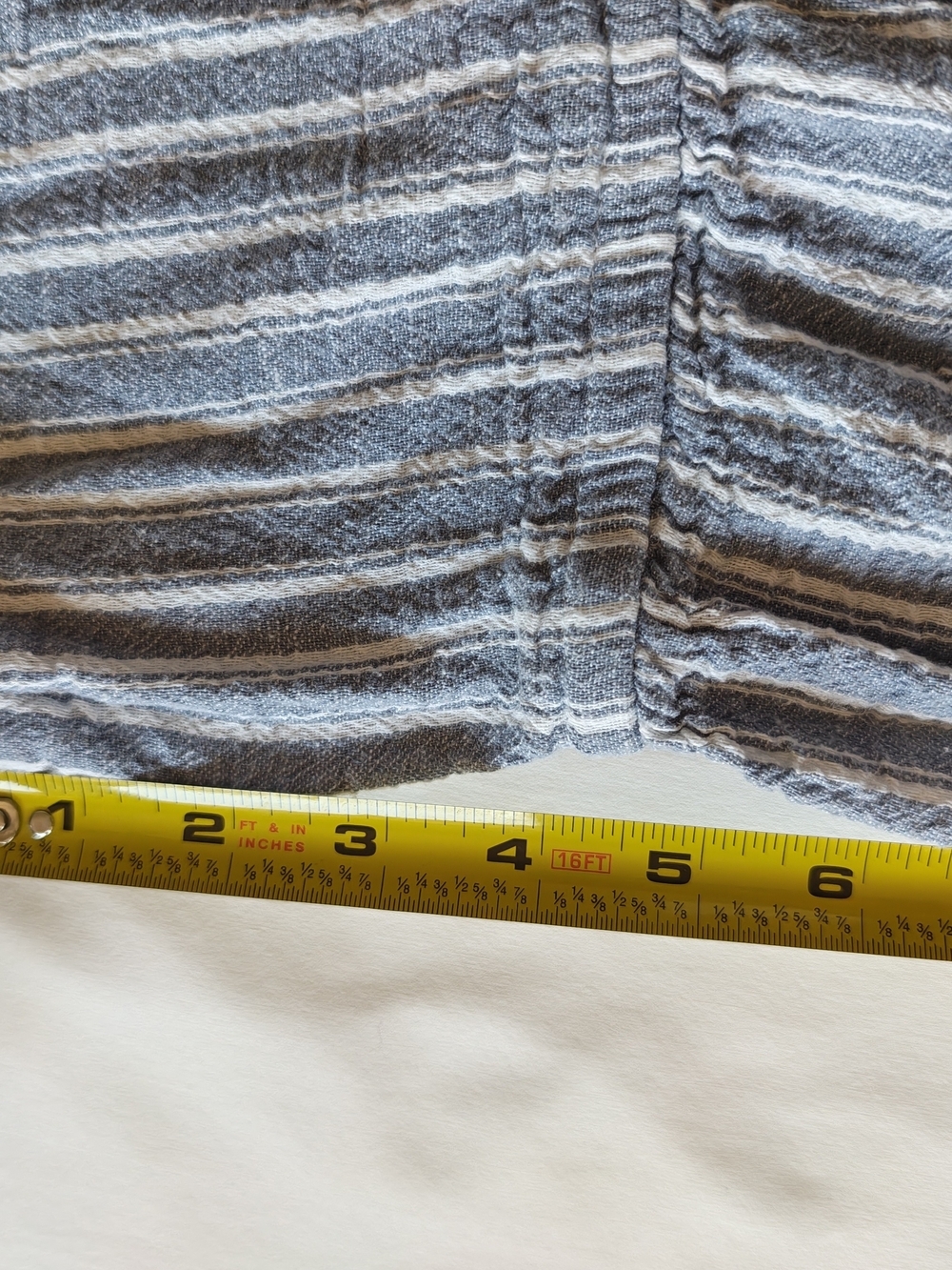 Primark Blue & White Striped Button Front Shirt Dress Size 16 - Picture 9 of 9